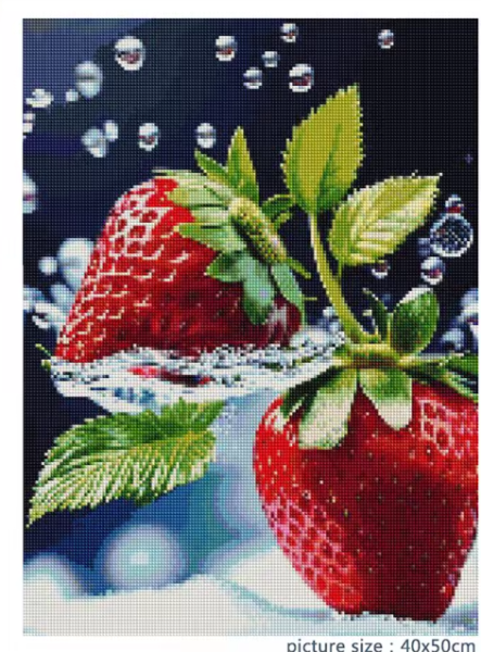 Diamond Painting Huacan 5d Erdbeeren
